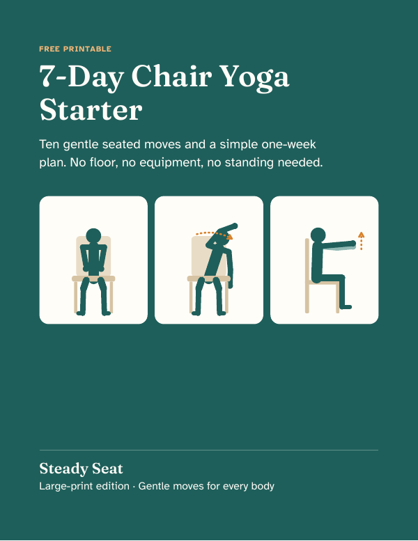 Cover of the free 7-Day Chair Yoga Starter